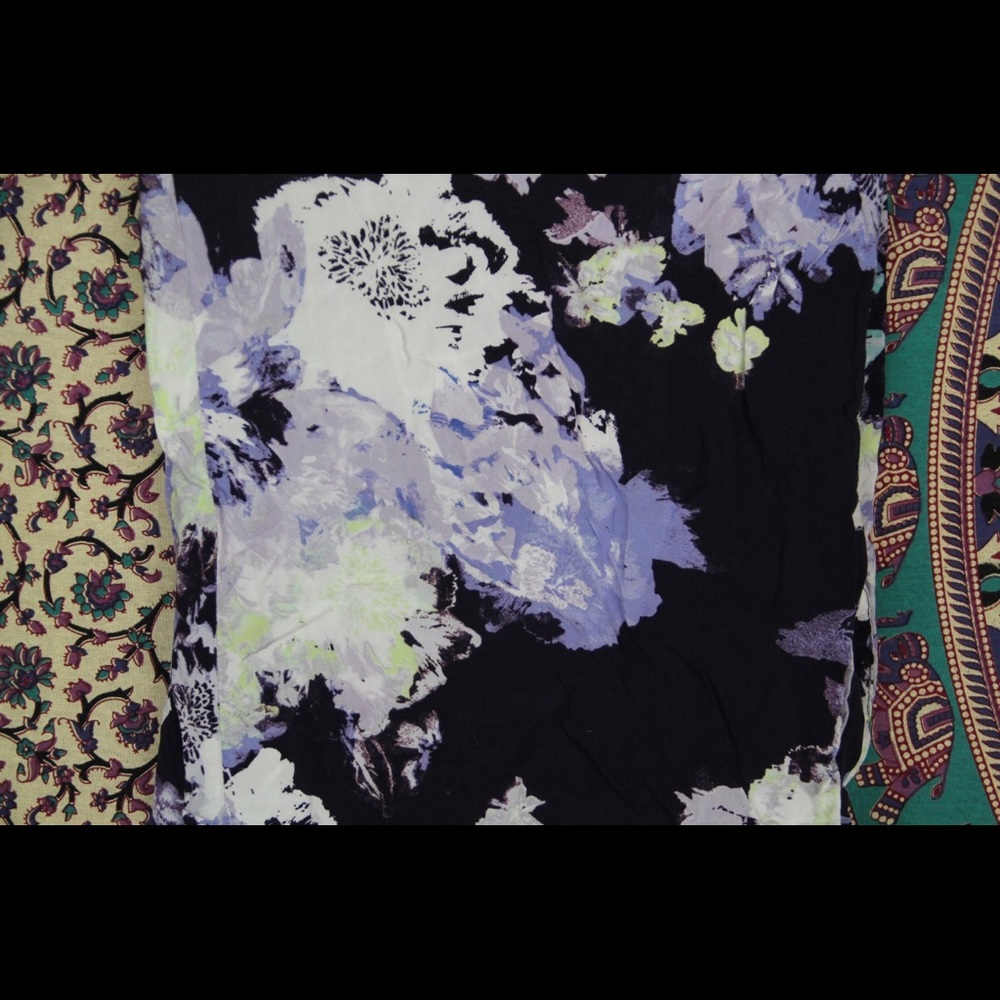 Wide Leg Floral Pants